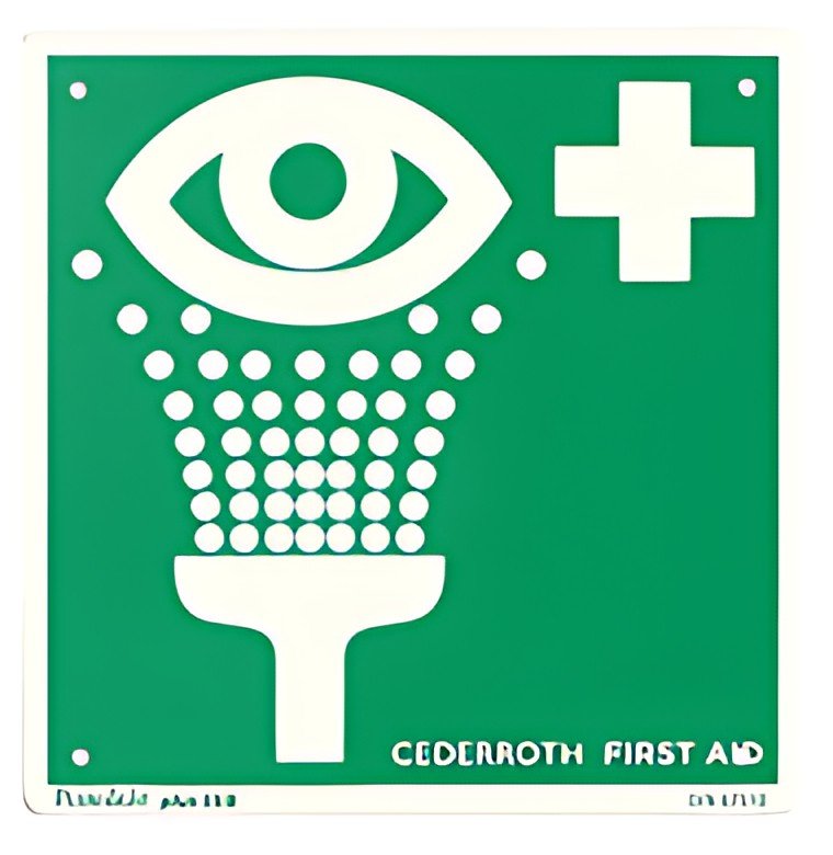 CEDERROTH Panneau de signalisation "Douche oculaire"