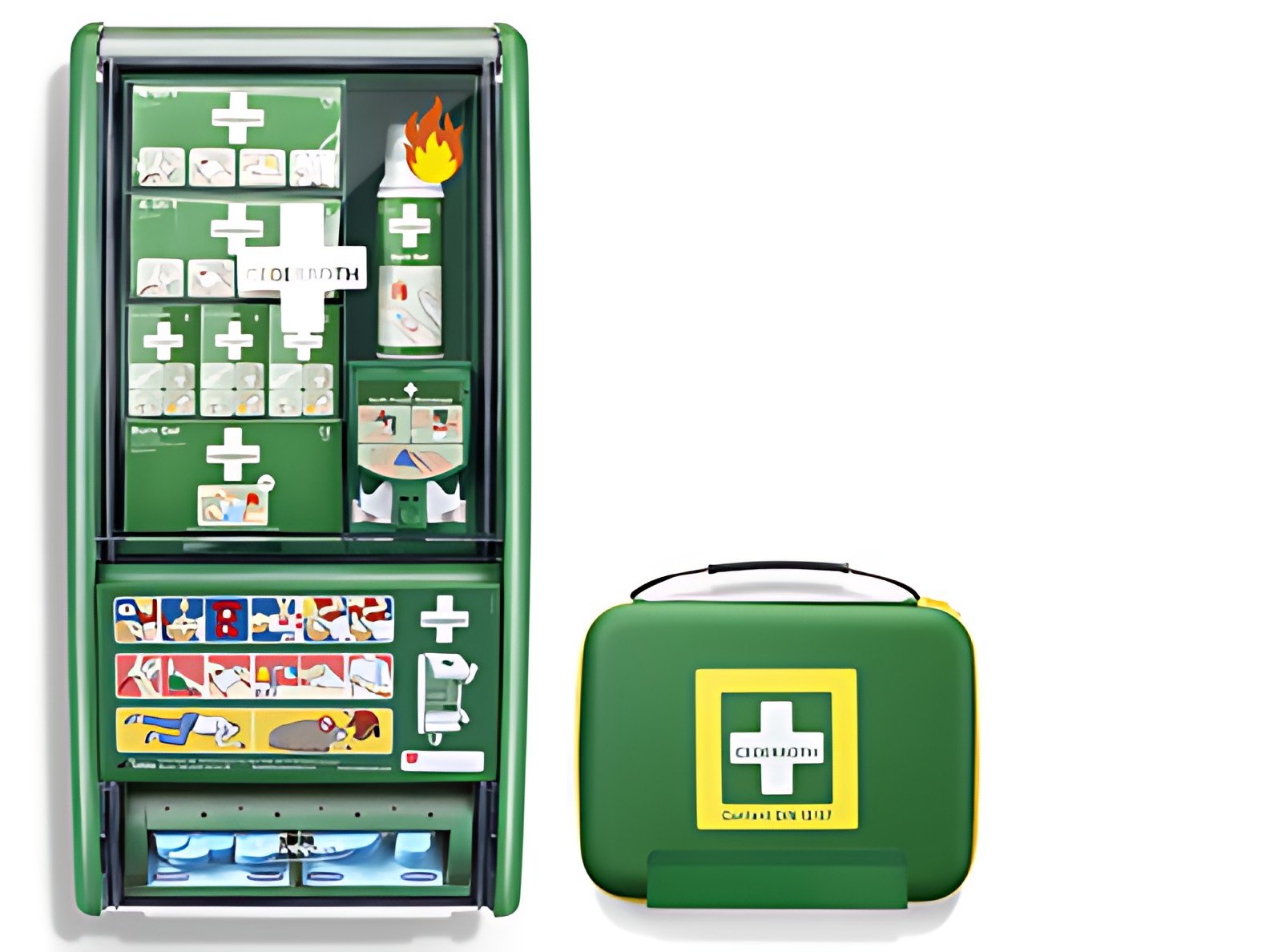 CEDERROTH Station de premiers secours brûlures, DIN 13157