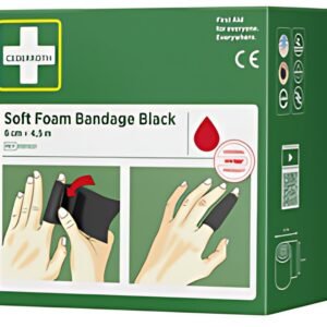 CEDERROTH Pansement "Soft Foam Bandage", noir