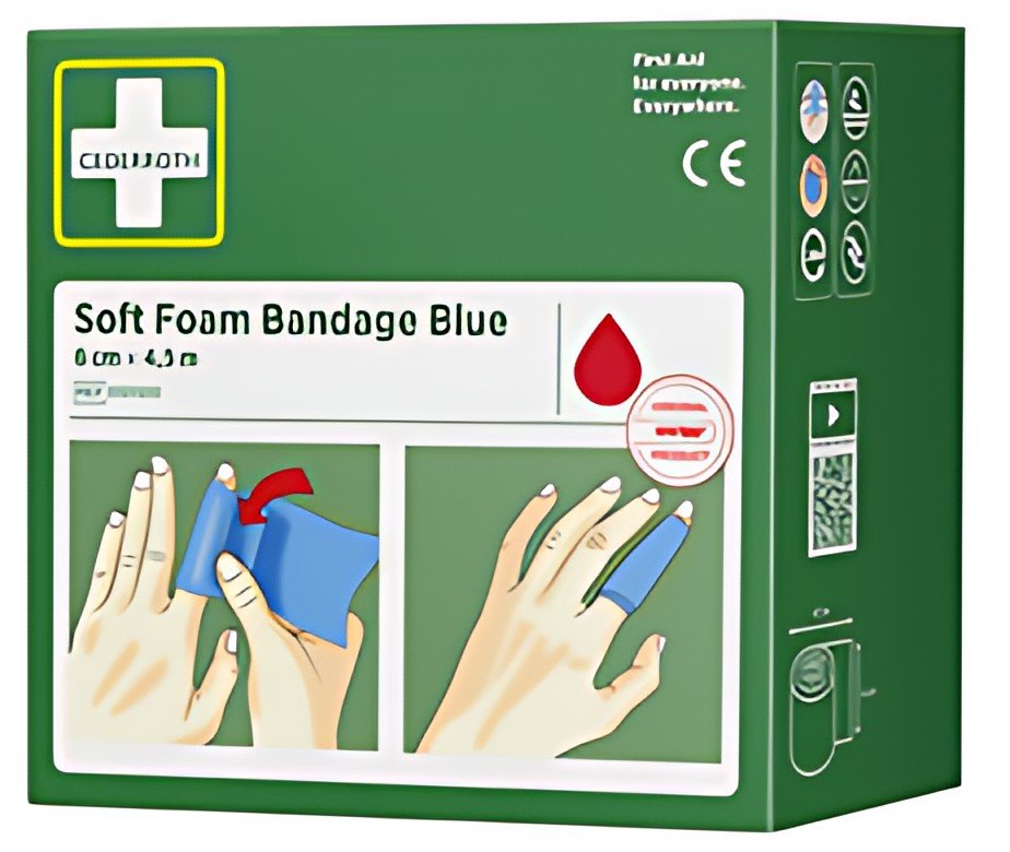 CEDERROTH Pansement "Soft Foam Bandage", bleu