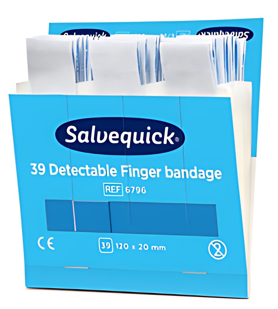 CEDERROTH Salvequick Pansement pour doigt, détectable