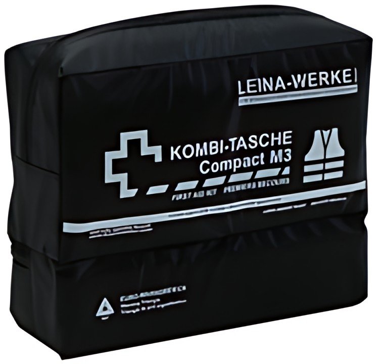 Sacoche de voiture LEINA Compact M3, contenu DIN 13164, noir
