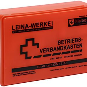 Trousse de premiers secours d'entreprise LEINA, contenu DIN 13157, orange