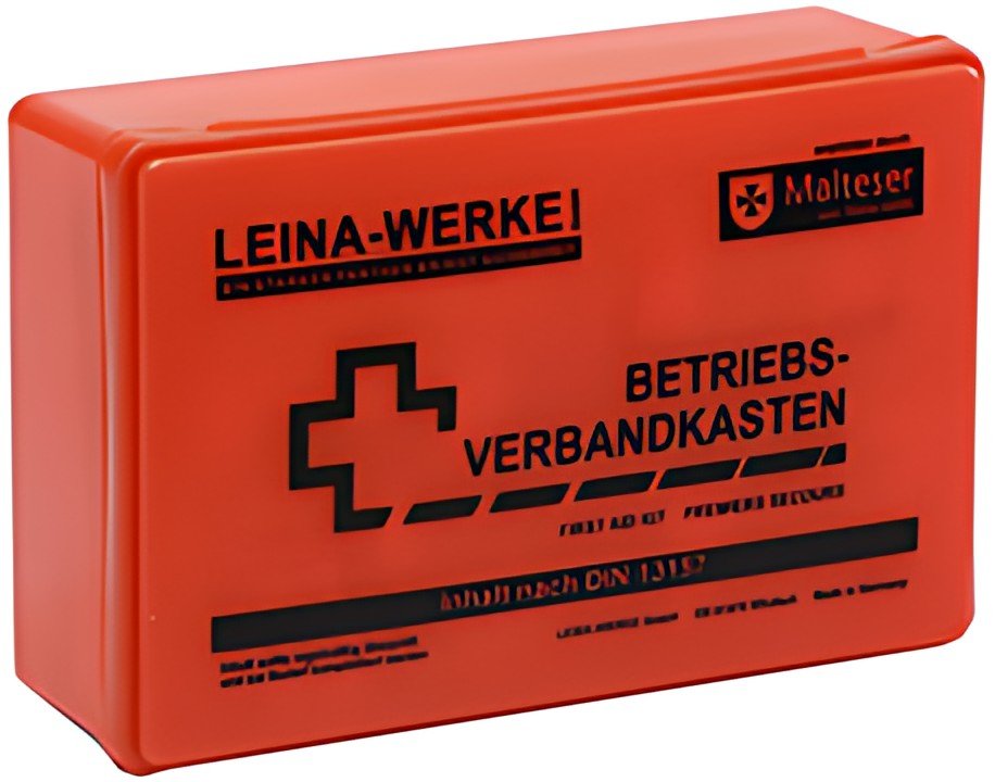 Trousse de premiers secours d'entreprise LEINA, contenu DIN 13157, orange