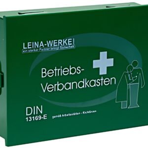 Trousse de premiers secours d'entreprise LEINA, contenu DIN 13169, verte
