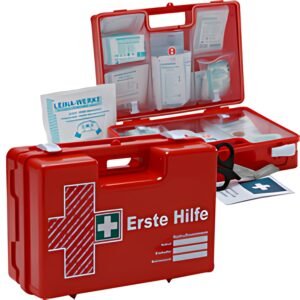 LEINA Mallette de premiers secours QUICK, contenu DIN 13157,