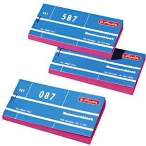 herlitz Bloc de tickets numérotés, numéros 1-1000, 100