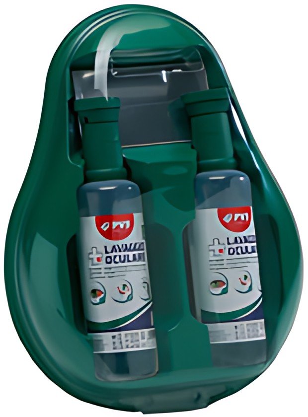 Station de lavage oculaire LEINA, comprenant 2 douches oculaires de 500 ml