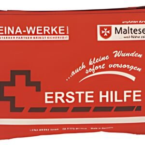 Trousse de premiers secours mobile LEINA, 24 pièces, nylon, rouge
