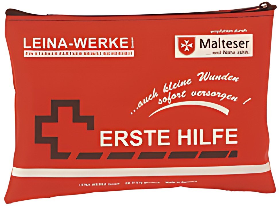 Trousse de premiers secours mobile LEINA, 24 pièces, nylon, rouge