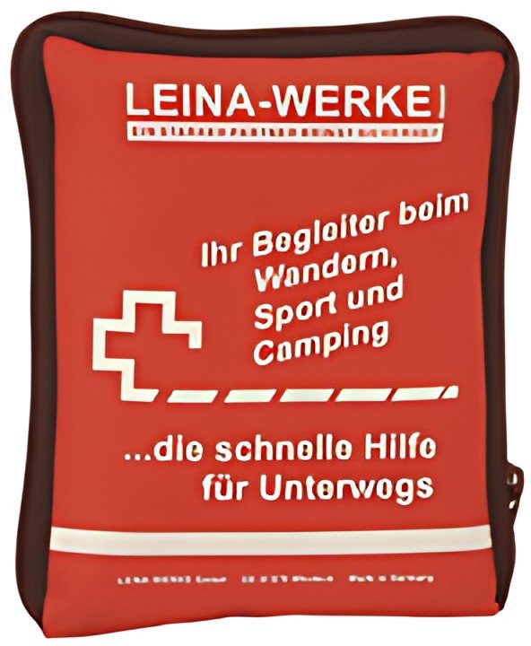 LEINA kit de voyage de premiers secours, 21 pièces, rouge