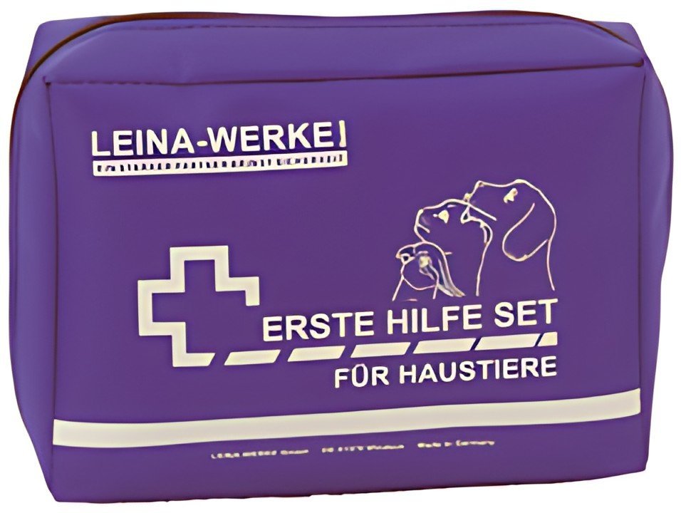 LEINA Erste-Hilfe-Set für Haustiere, 24-teilig, blau
