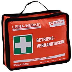 Trousse de premiers secours d'entreprise LEINA, contenu DIN 13157, orange