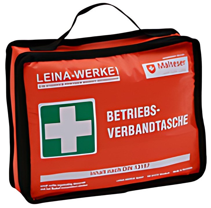 Trousse de premiers secours d'entreprise LEINA, contenu DIN 13157, orange