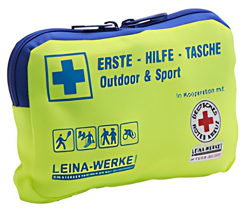 Trousse de premiers secours LEINA OUTDOOR & SPORT, édition DRK, jaune