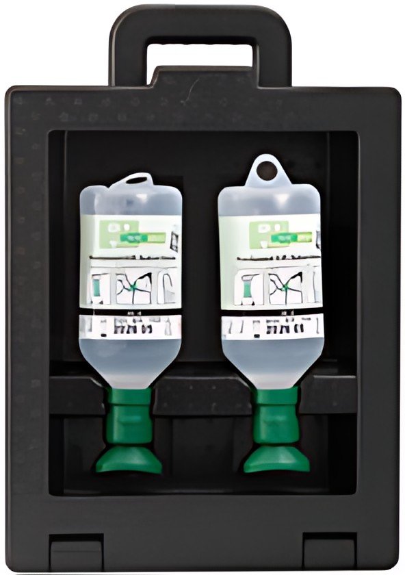LEINA Station de rinçage oculaire IBOX, 2x 500ml de solution