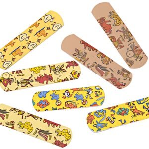 LEINA Pansement pour enfants, 19 x 72 mm, imperméable, avec