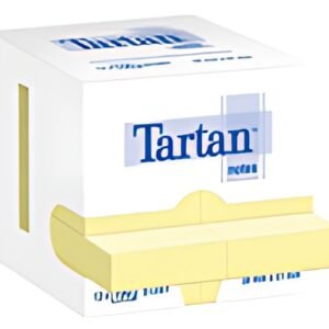 Tartan Bloc-notes repositionnable, 51 x 38 mm, jaune