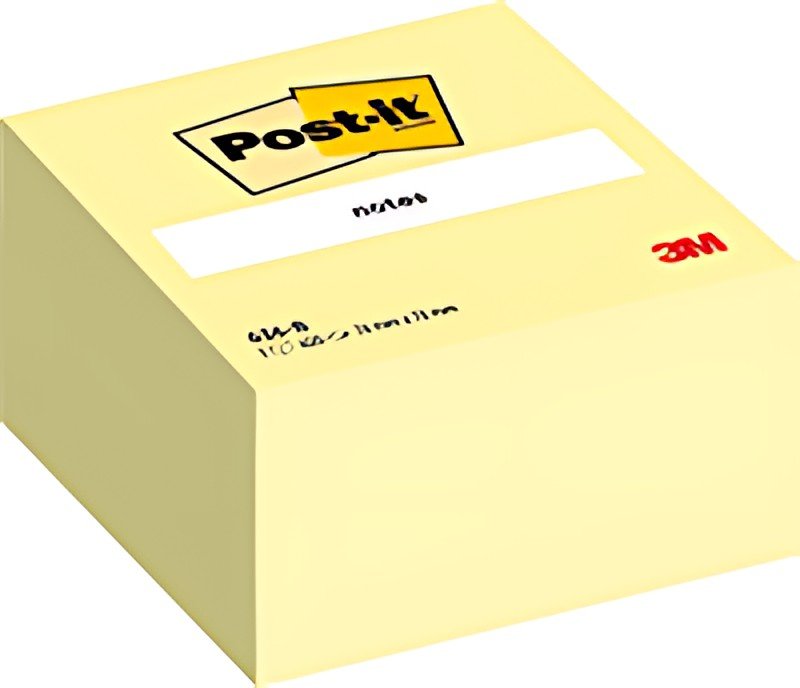 Post-it Bloc-note cube notes, 76 x 76 mm, jaune