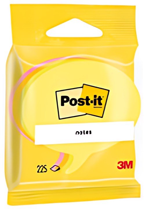 Post-it Bloc-note adhésif, en forme de bulle, 70 x 70 mm