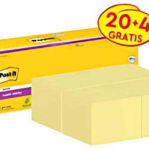Post-it Bloc-note super sticky notes, 76 x 76 mm, 20+4