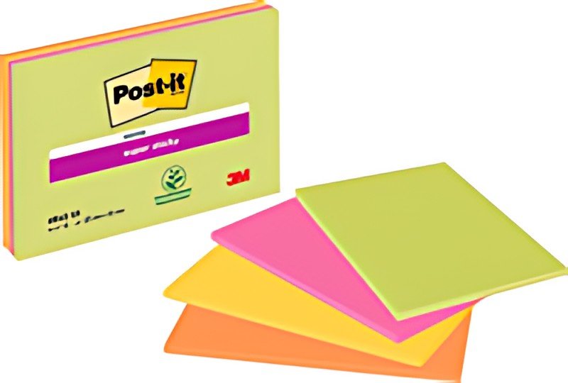 Post-it Bloc-note super sticky Meeting Notes, 203 x 153 mm