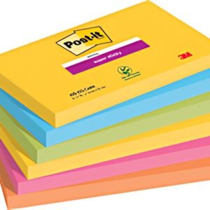 Post-it Bloc-note adhésif super sticky notes, 127 x 76 mm