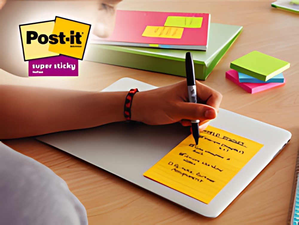 Post-it Bloc note super sticky notes, 101 x 101 mm, ligné
