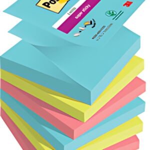 Post-it Bloc-note adhésif super sticky z-notes, 76 x 76 mm