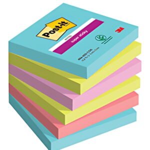 Post-it Bloc-note super sticky notes, 76 x 76 mm, Cosmic