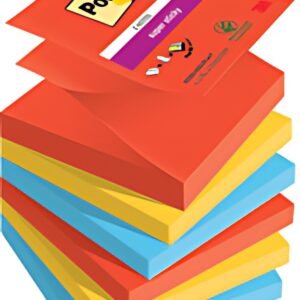Post-it Bloc-note adhésif super sticky z-notes, 76 x 76 mm