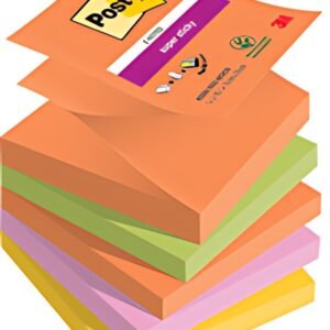 Post-it Bloc-note adhésif super sticky z-notes, 76 x 76 mm