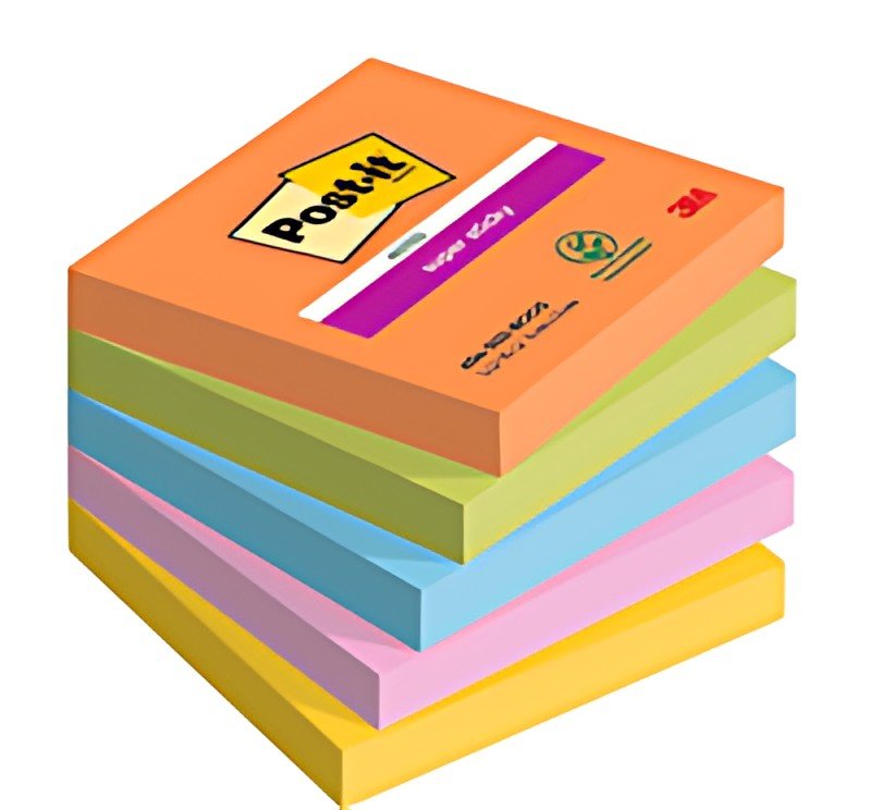 Post-it Bloc-note super sticky notes, 76 x 76 mm, Boost