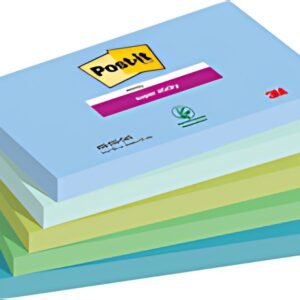 Post-it Bloc-note super sticky notes, 127 x 76 mm, Oasis