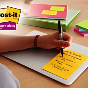 Post-it Bloc-note super sticky notes, 101 x 101 mm, ligné