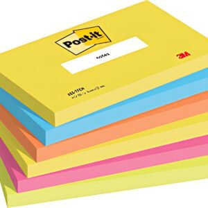 Post-it Bloc-note adhésif, 127 x 76 mm, Energetic Collection