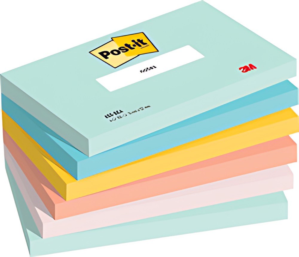 Post-it Bloc-note adhésif notes, 127 x 76 mm, Beachside