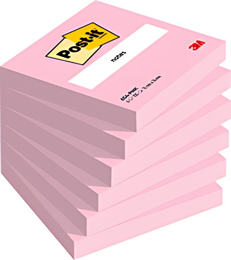Post-it Bloc-note adhésif Notes, 127 x 76 mm, rose