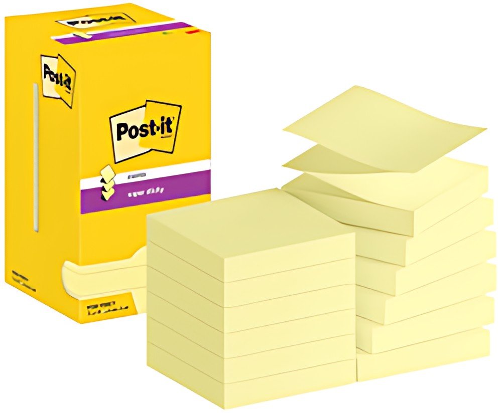 Post-it Bloc-note adhésif super sticky z-notes, 76 x 76 mm