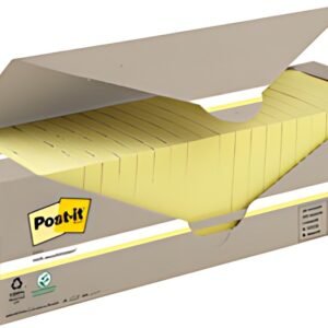 Post-it Bloc-note adhésif Recycling notes, 76 x 76 mm, jaune