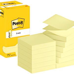 Post-it Bloc-note adhésif z-notes, 76 x 76 mm, jaune