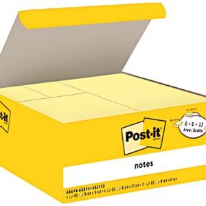 Post-it Bloc-note adhésif, tailles assorties, promo, jaune