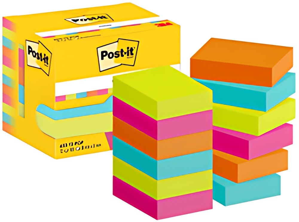Post-it Bloc-note adhésif, 51 x 38 mm, Poptimistic