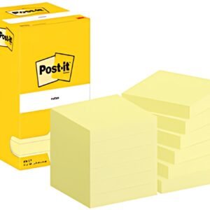 Post-it Bloc-note adhésif, 76 x 76 mm, jaune