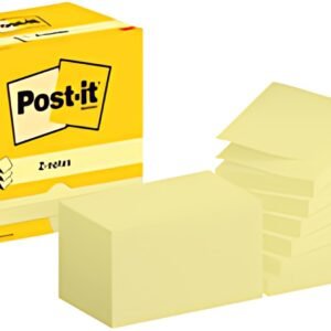 Post-it Bloc-note adhésif Z-Notes, 127 x 76 mm, jaune