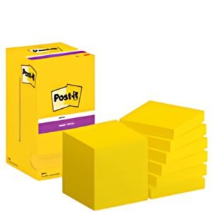 Post-it Bloc-note super sticky notes, 76x76 mm, ultra jaune