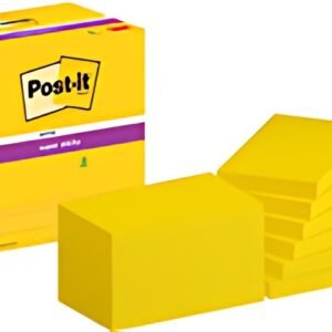 Post-it Bloc-note super sticky notes, 127x76 mm, ultra jaune