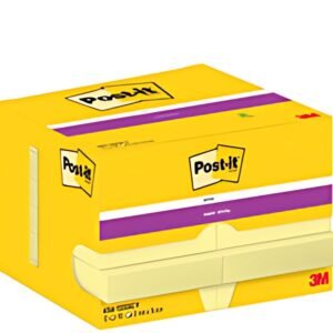 Post-it Bloc-note super sticky notes, 51 x 76 mm, jaune