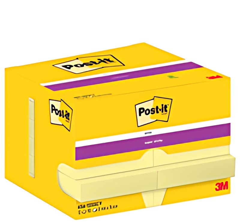 Post-it Bloc-note super sticky notes, 51 x 76 mm, jaune