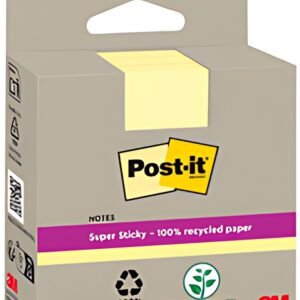 Post-it Bloc-note super sticky Recycling notes, jaune